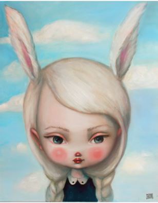 Kate Domina - Prints on Wood - Bunny Ears