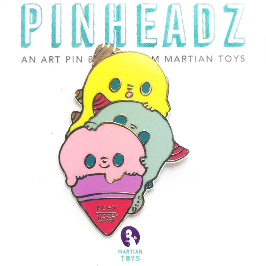 PinHeadz - Seri Norica - Triple Kaiju Icey