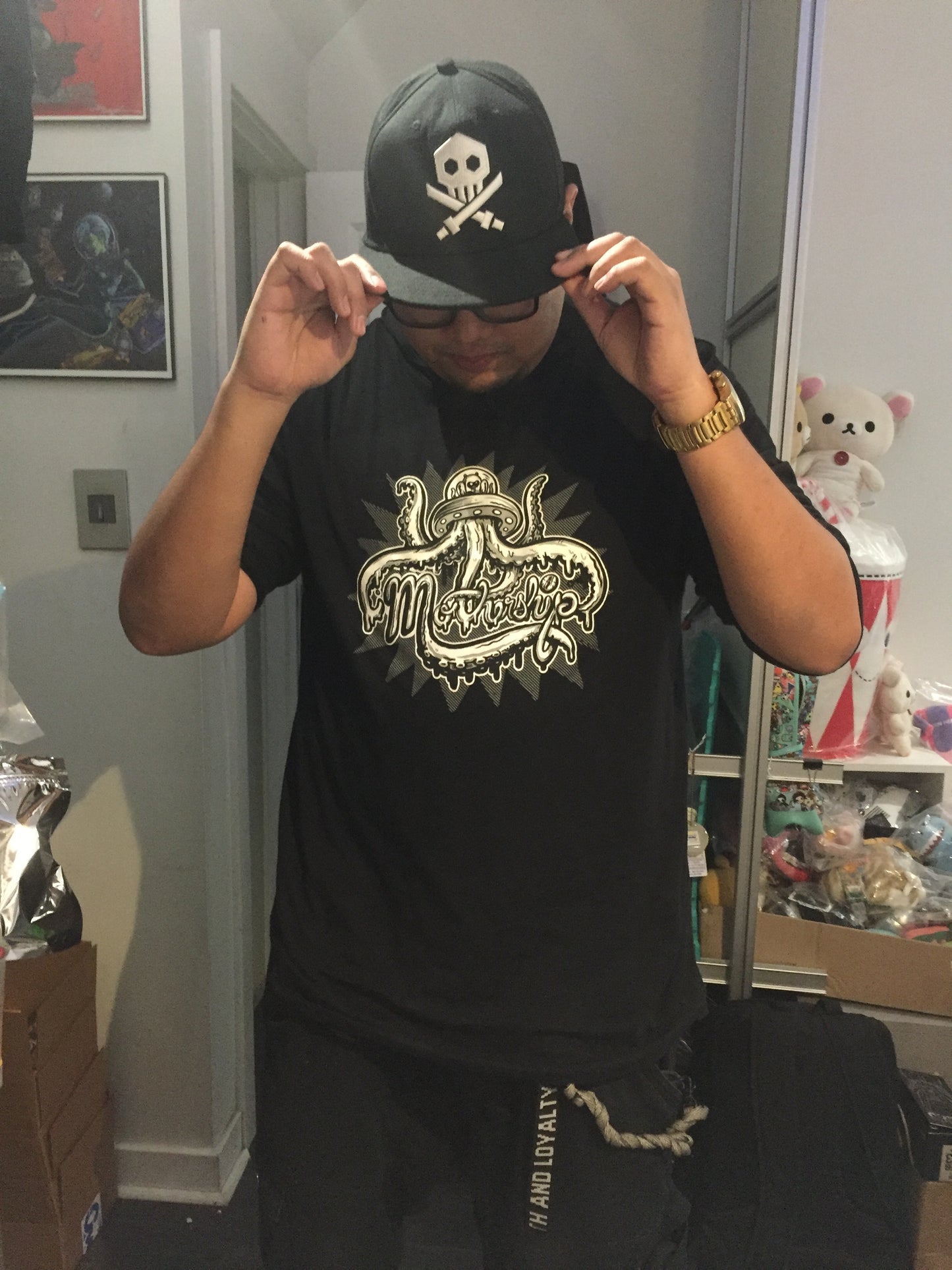 Mothership Toy Gallery Hooded Long Sleeve Shirt