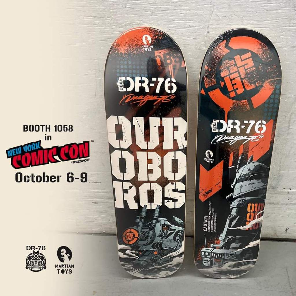Dekai DR76 Skatedecks by Dragon76 x  Martian Toys