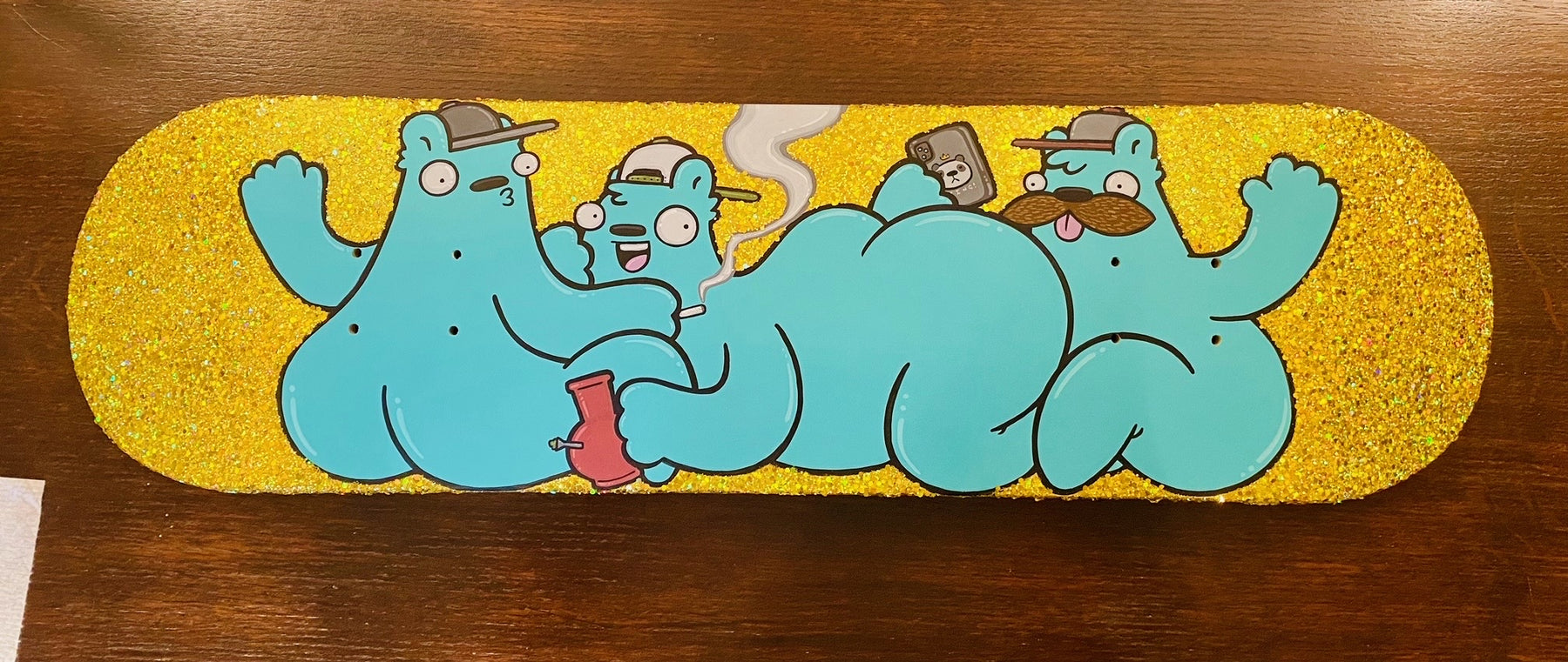 Deck the Halls - KIll Taupe - "Buds & Butts" - Skatedeck