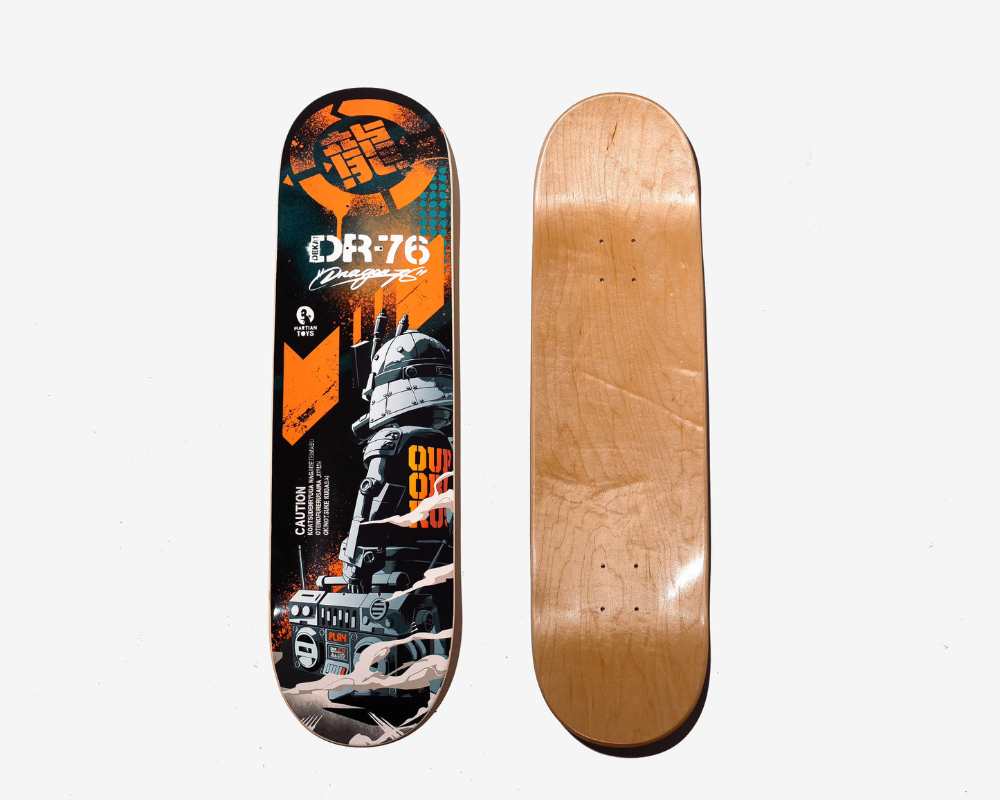Dekai DR76 Skatedecks by Dragon76 x  Martian Toys
