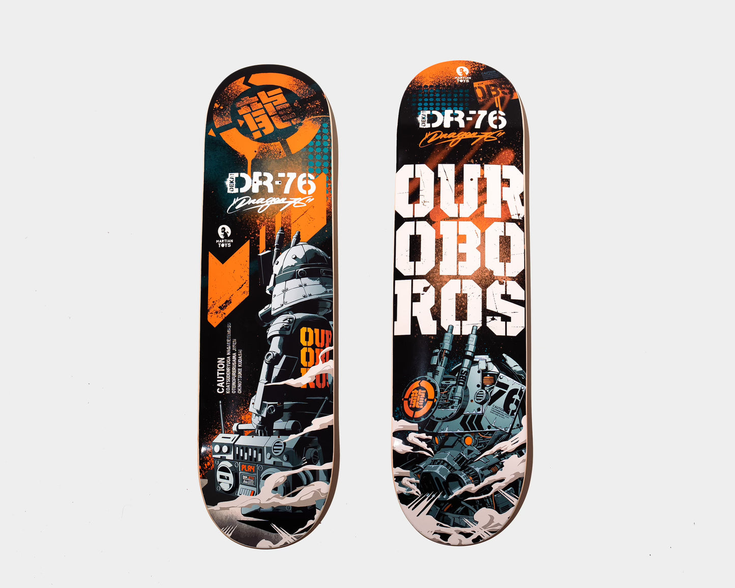Dekai DR76 Skatedecks by Dragon76 x  Martian Toys