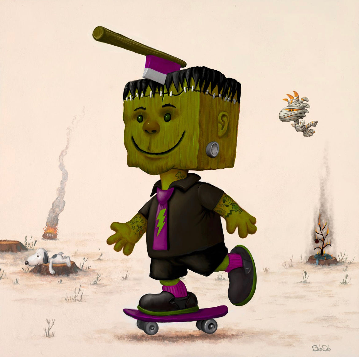 Bob Dob Blockhead PRINTS by Bob Dob x  Martian Toys