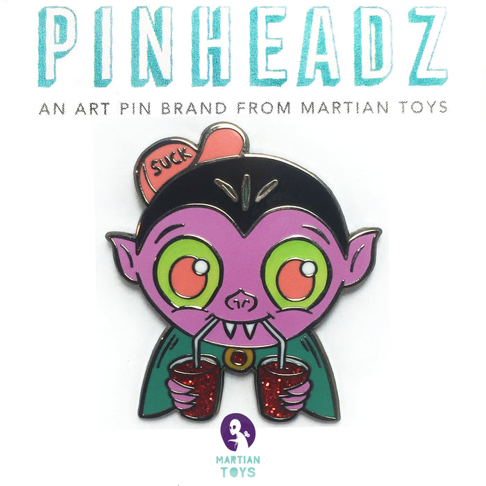 PinHeadz - Jellykoe - Be Positive! Purple Glitter+GID
