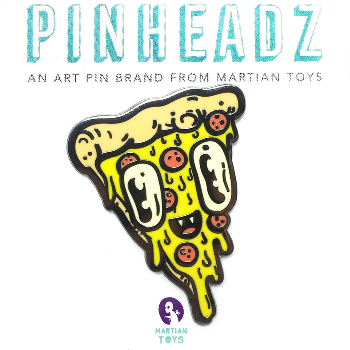 PinHeadz - Nate Bear - Happy Pizza Vampire Pin