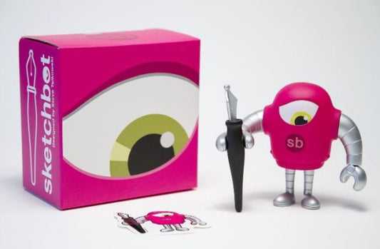 Sketchbot Magenta (variant 03) by Steve Talkowski